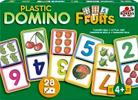 Juegos Borras - Plastic Domino Fruits (Borras 11508)