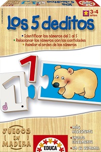 Juegos Educa - Los cinco deditos. En madera (Educa 12381)
