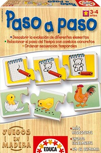 Juegos Educa - Paso a paso. En madera (Educa 12383)