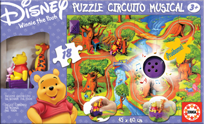 Juegos Educa - Infantiles : Winnie the Pooh Puzzle Circuito Musical (Educa 12572))