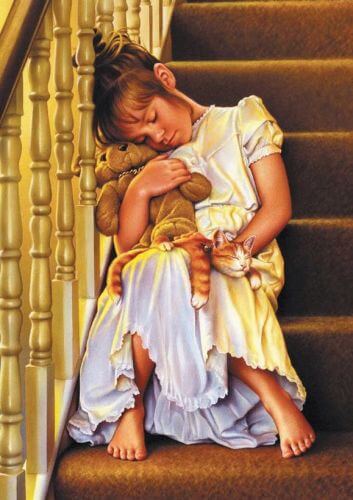 Puzzles Educa - 1000 : Dormida en la Escalera (Educa 12442))
