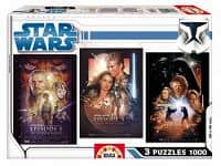 Puzzles Educa : 1000 - 3x1000 Star Wars (Educa 14089)