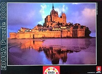 Puzzles Educa : 1000 - 1000 Mont Saint Michel (Francia) (Educa 14282)