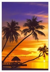 Puzzles Educa : 1000 - 1000 Atardecer en las Maldivas (Educa 14440)
