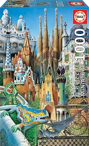 Puzzles Educa : 1000 Miniature - 1000 Gaudí­, Collage (Educa 11874)