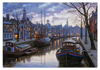 Puzzles Educa : 1500 - 1500 Amsterdam de noche, Eugene Lushpin (Educa 15185)
