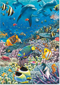 Puzzles Educa : 2000 - 2000 Vida Bajo el Mar (Educa 12451)