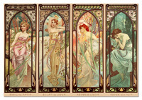 Puzzles Educa : 2000 - 2000 Los momentos del día, A. Mucha (Educa 14448)