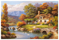 Puzzles Educa - 8000 Cottage Stream, Sung Kim (Educa 14454)