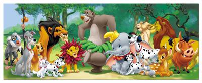 Puzzles Educa - Disney : 1000 Panorama Disney Animal Friends (Educa 13059))