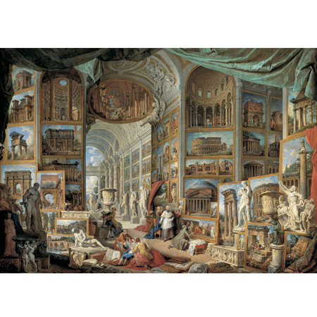 Puzzles Educa - Museum : 1500 La Roma Antica, Giovanni Paolo Pannini (Educa 11757))
