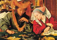 Puzzles Educa : Museum - 1500 El Cambista y su Mujer, Marinus Van Reymerswaele (Educa 12758)