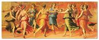 Puzzles Educa - 1000 Danza di Apolo con le Muse, Giulio Romano (Educa 13043)