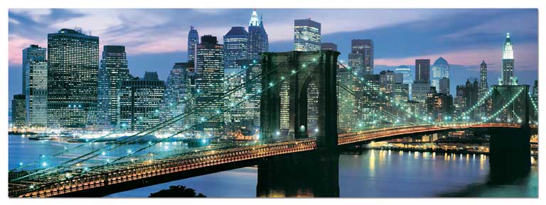 Puzzles Educa - Panorama : 1000 Puente de Brooklyn, Nueva York (Educa 14456))