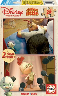 Puzzles Infantiles - Puzzle Madera 2 x 25 Chicken Little (Educa 12882)