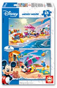 Puzzles Infantiles - 2 x 48 Mickey Mouse (Educa 12897)