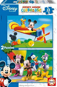 Puzzles Infantiles - 2 x 12 Mickey Mouse (Educa 13498)