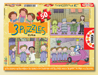 Puzzles Infantiles - 3x50 Mago de Oz y las Tres Mellizas (Educa 10293)