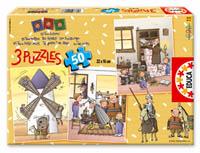 Puzzles Educa : 500 - 3x50 Don Quijote de la Mancha y las Tres Mellizas (Educa 12917)