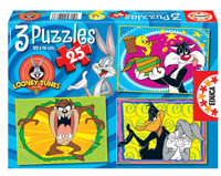 Puzzles Infantiles - 3x25 Amigos Inseparables (Educa 11011)
