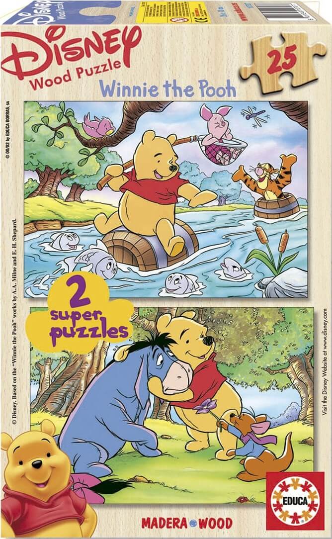 Puzzles Infantiles - Madera : 2x25 Winnie The Pooh (Educa 10707))