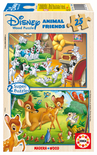 Puzzles Infantiles - 2x25 Animal Friends (Educa 13143)