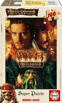 Puzzles Infantiles - 100 Piratas del Caribe. Madera (Educa 13275)