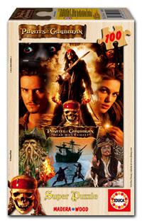 Puzzles Infantiles - 100 Piratas del Caribe. El Invitado muerto.Madera (Educa 13276)