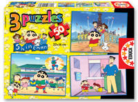 Puzzles Infantiles - Shin Chan 3x50 Puzzle (Educa 12230)