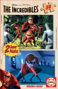 Puzzles Infantiles - 2x50 Madera The Incredibles (Educa 12542)