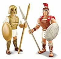 Disney Heroes : Hercules - Soldados troyano y romano (Famosa 2190C)