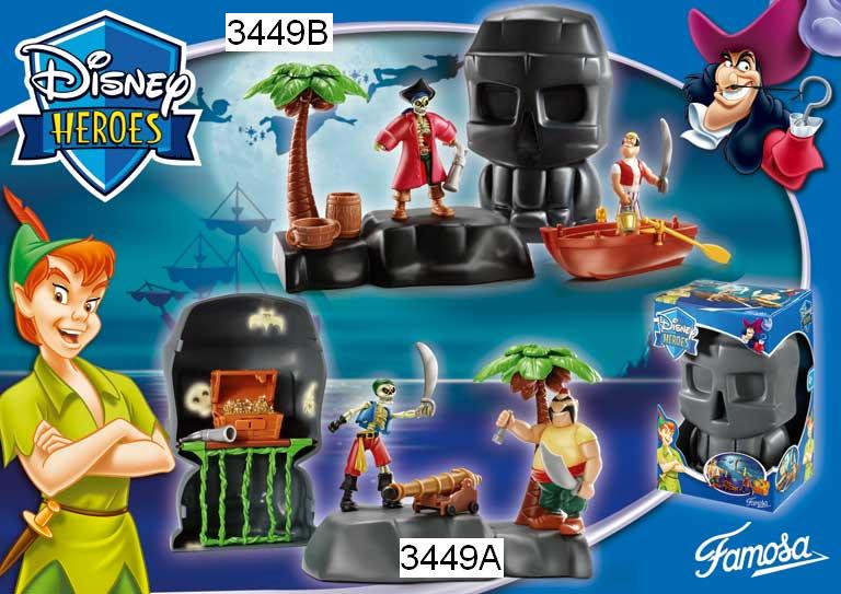Disney Heroes - Peter Pan : Piratas a la caza del tesoro (Famosa 3449Aa))