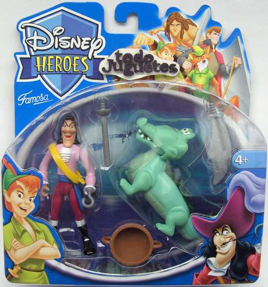Disney Heroes - Peter Pan : Capitán Garfio con Tic Toc (Famosa 4560C))