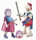 Disney Heroes - Rey Arturo y Merlin : Madamme Mim y Callero Blanco (Famosa 2188B))