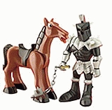 Disney Heroes - Rey Arturo y Merlin : Caballero Azul a Caballo (Famosa 2188D))