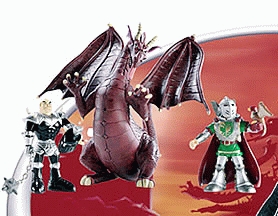 Disney Heroes - Rey Arturo y Merlin : Dragón Rojo (Famosa 2405A))