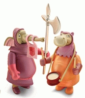 Disney Heroes - Robin Hood : Soldados Elefante e Hipopótamo (Famosa 2189C))