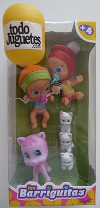 Los Barriguitas - Barriguitas con familia de gatitos (Famosa 7225B)