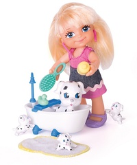 Puzzles Educa : 500 - Barriguitas momentos divertidos: Bañando a los perritos (Famosa 8269A)