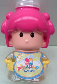 PinyPon - Bote de Pin y Pon Niña con muñecos en su interior (Famosa 4405B)