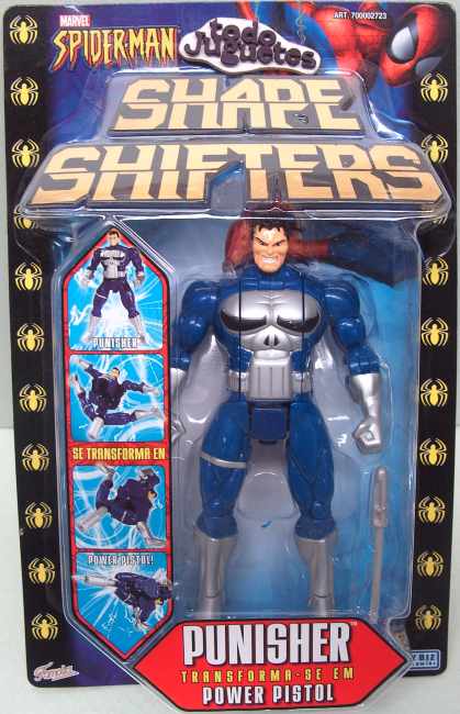 SpiderMan - Shape Shifters : Punisher transformable en Power Pistol (Famosa 2723B))