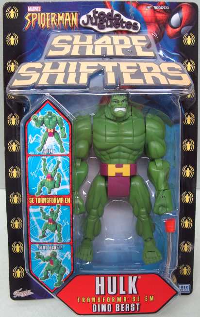 SpiderMan - Shape Shifters : Hulk transformable en Dino Beast (Famosa 2723D))