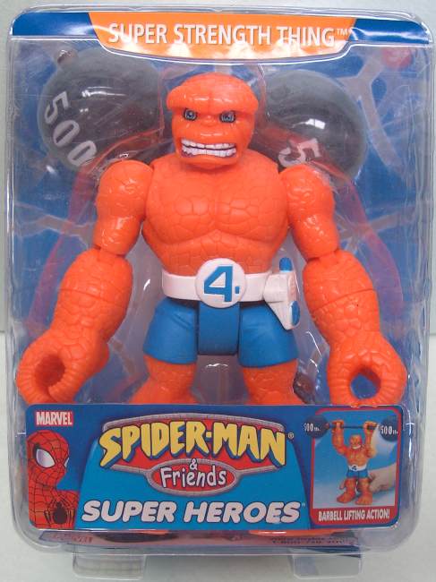 SpiderMan - SpiderMan and Friends - Figuras : Super Strenght Thing (Famosa 166G))