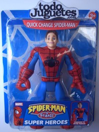 SpiderMan : SpiderMan and Friends : Figuras - Quick Change SpiderMan (Famosa 167C)