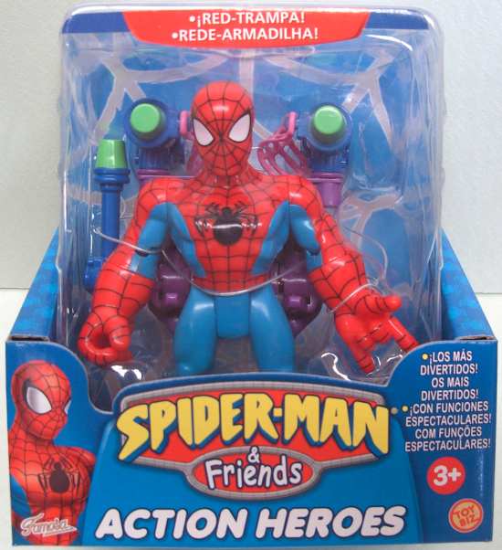 SpiderMan - SpiderMan and Friends - Figuras : SpiderMan Red-Trampa (Famosa 70200H))