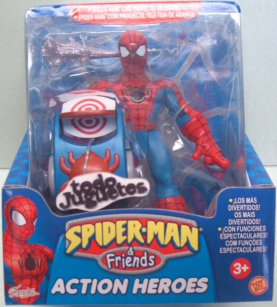 SpiderMan - SpiderMan and Friends - Figuras : SpiderMan con Proyectil Telaraña (Famosa 70200J))