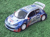 Guisval : Rally Car - Peugeot 206 WRC Silverteam (Guisval RCC291414)