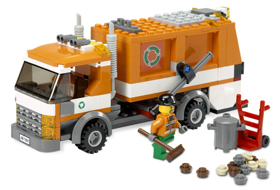 Lego - City - Transporte : Camión de basura (Lego 7991a))
