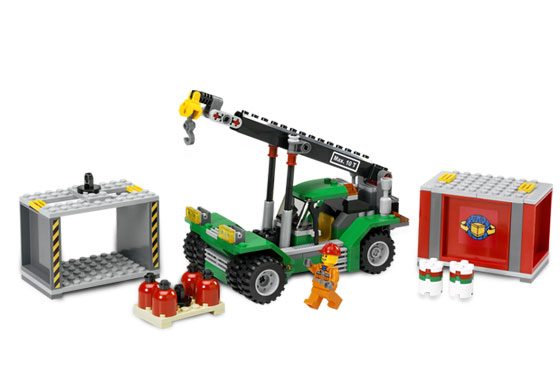 Lego - City - Transporte : Apilador de contenedores (Lego 7992a))