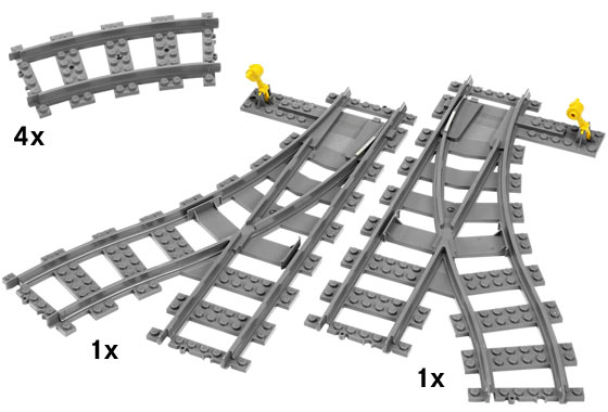 Lego - City - Trenes : Desvíos (Lego 7895a))